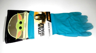 Kitchen Cleaning Gloves Star Wars Disney Mandalorian Grogu 100% Latex New