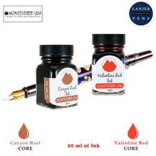 Monteverde 60ml Core Ink Bottle (30ml Canyon Rust, 30ml Valentine Red)