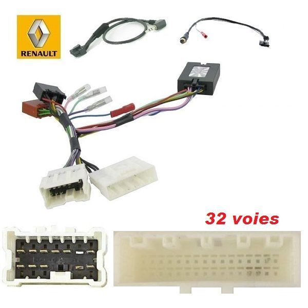Commande volant Renault Scenic 2012 avec molette de sélection et boutons de volume