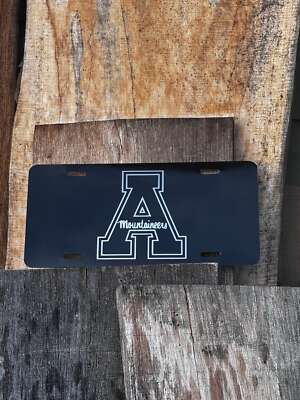 Appalachian State Mountaineers University Aluminum License Plate Laser Etched