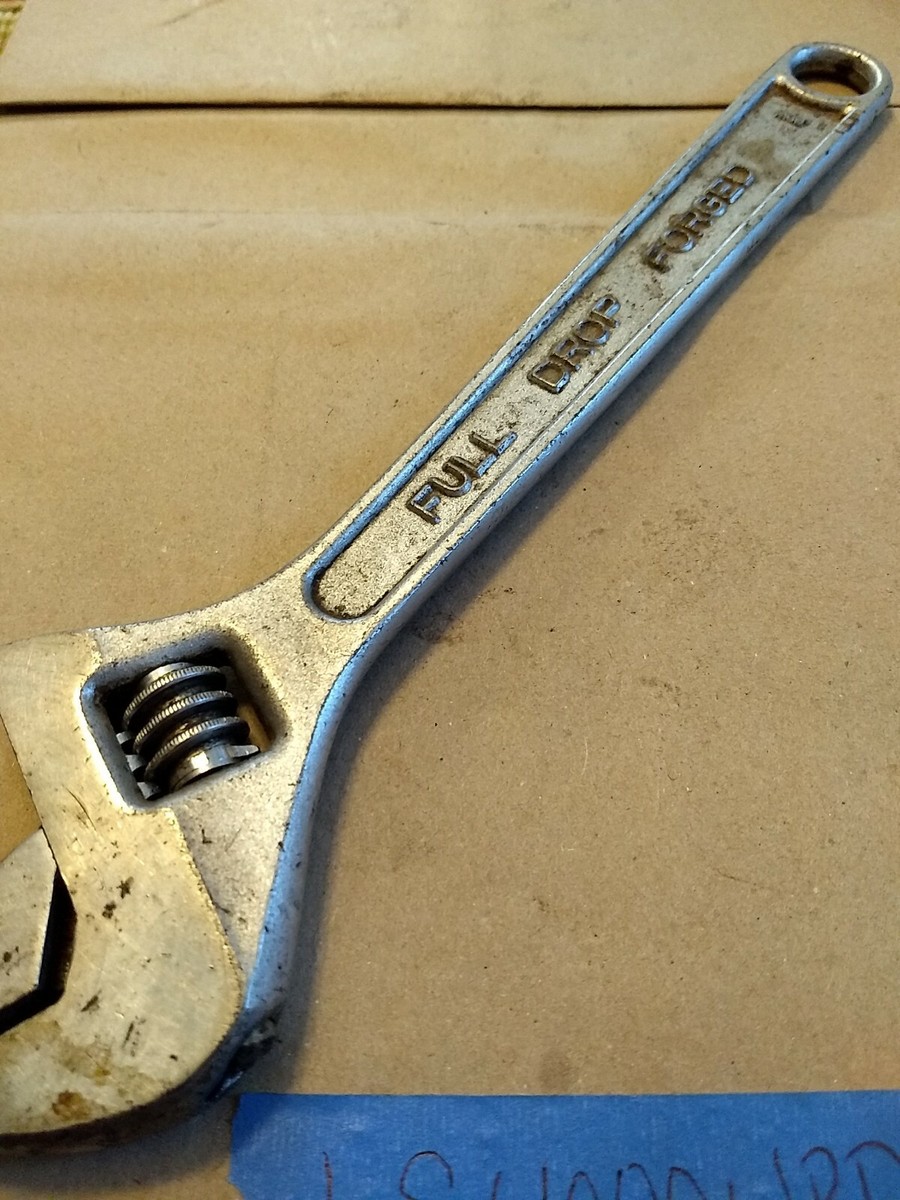 Vintage FULLER Adjustable Wrench No.12 Chrome Alloy Japan