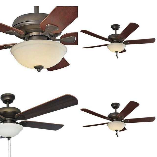 Energy Efficient 52 Inch Led Ceiling Fan With Nutmeg Espresso