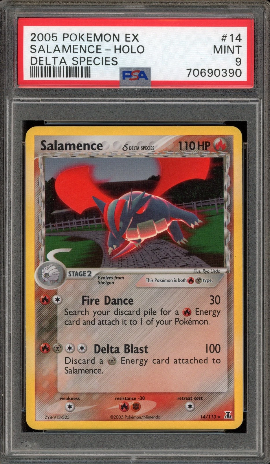 Pokemon Salamence EX Delta Species Holo Rare #14 PSA 9 Mint