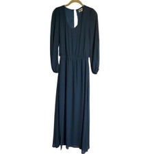 Show Me Your Mumu Deep Jade Chiffon Jocelyn Maxi Dress Women's Size Large