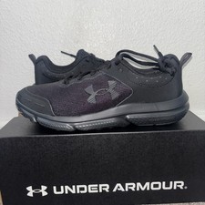 Under Armour Charged Assert 10 Mens 7.5 Running Shoes NIB Triple Black Sneakers