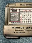 Advertising Calendar Orlando Florida Fleming Beauty Shop Nice Condition Art Deco — photo 5