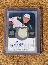 2013-14 Upper Deck The Cup /249 Jonas Brodin #115 RPA Rookie Patch Auto RC