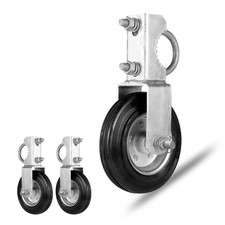 2 Pack 6'' Gate Wheel Gate Caster Kit with 1-5/8" Thru 2" Gate Frames, Heavy ...