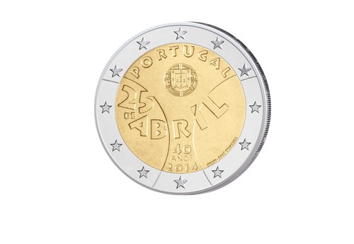 2 Euro 2014 Portugal 40. Tag der Nelkenrevolution - Bild 1 von 2