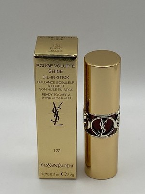 Yves Saint Laurent YSL Rouge Volupte Shine Oil In Stick 122 Burnt Zellige