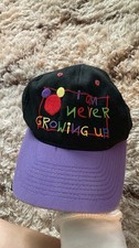 Vintage 90s Disney Goofy's Hat Co. I am Never Growing Up' Snapback Cap