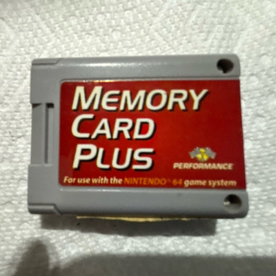 Performance Memory Card Plus for Nintendo 64 (N64) Memory Selector Switch Gray