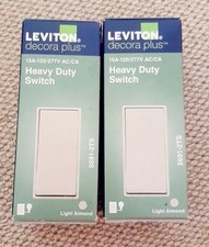 Leviton Decora+ 15 AMP Heavy Duty Switch, Light Almond 5691-2TS (Qty 2)