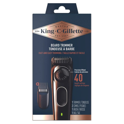 #ad #ad King C. Gillette Beard Trimmer 40 Beard Length Settings Cordless 5800 Model $19.99