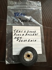 TEAC X-2000R Pinch Rollers. NEW. VINTAGE REEL TO REEL TAPE DECK PARTS