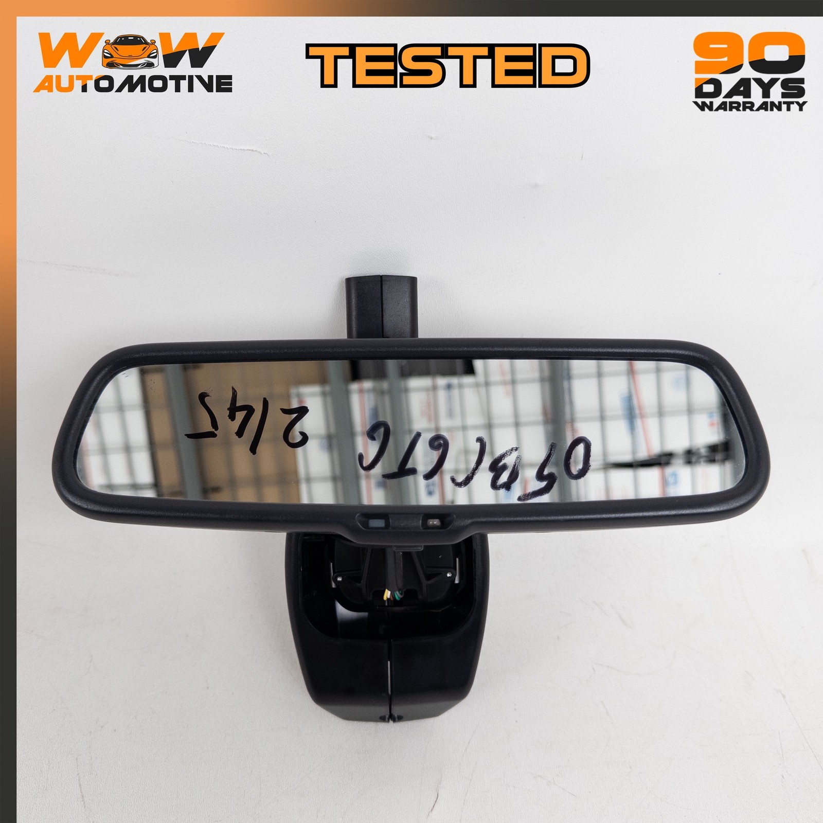 04-11 BENTLEY CONTINENTAL GT GTC FRONT UPPER INTERIOR REAR VIEW MIRROR BLACK OEM