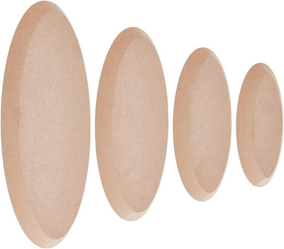 4Pcs 4 Sizes Oval Pottery Molds Ceramics Plate Forming Molds Ceramic Mold for Cl