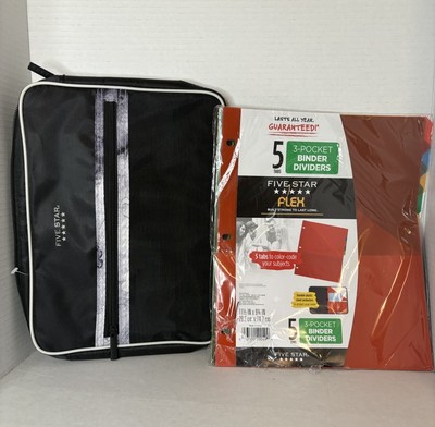 Mead Five Star Tech Sleeve Chromebook & Laptop Storage 11'' Zip Close Black Grey