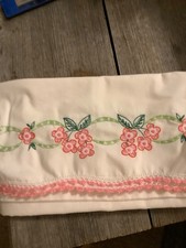 set of embroidered standard pillow cases