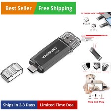 128GB USB C Flash Drive 2 in 1 OTG USB 3.0  Type C Memory Stick with Keychai...