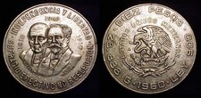 MEXICO 1960 10 Pesos XF