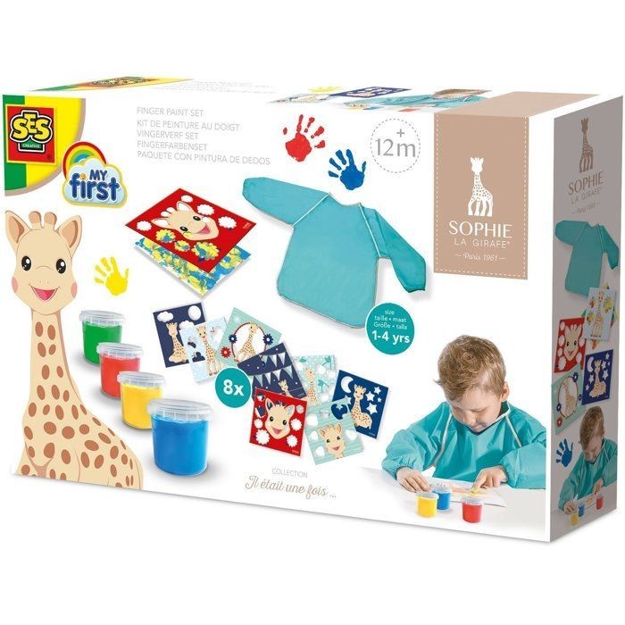 Peinture au doigt bébé SES Creative lavable et sécurisée pour peindre sans tache dès 12 mois