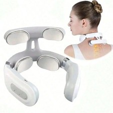 2026 Portable Electric Neck Shoulder Massager Smart Cervical Relief Rechargeable