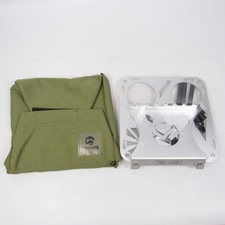 Ruck River Small Aluminum Camping Table Compact Single Pole Cup Holders New