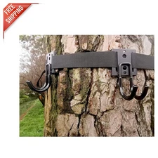 Silent Bow Hangers with Rubber Sleeves for Safe and Organized Hunting Gear