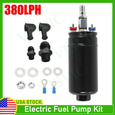 #ad New High Pressure Inline External E85 Fuel Pump 12V 380LPH For 044 Gasoline $57.76