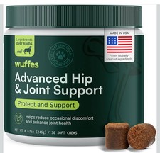 Wuffes Advanced Hip  Joint Support Soft Chews for Large Dogs
