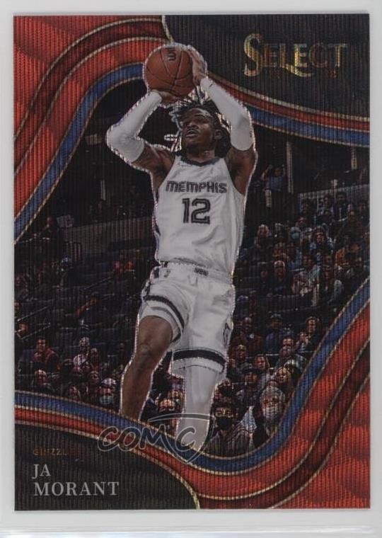 2021-22 Panini Select Courtside Red Wave Prizm Ja Morant #214 0w30