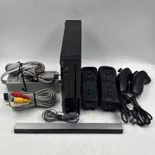 Nintendo Wii Console Bundle Model# RVL-001 with 2 Controllers & Nunchucks Tested
