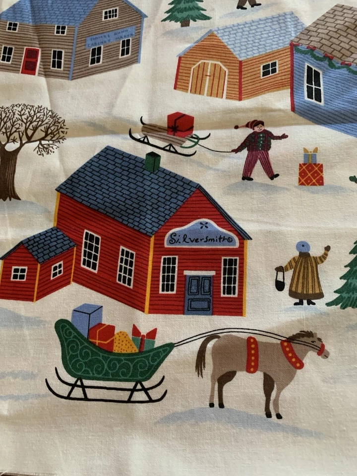 Clothworks Christmas Village By Christine Graf Fabric 23.5” X 44” W - Image 4 of 4