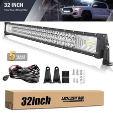 32inch Led Light Bar Tri Row Spot Flood Combo Truck Offroad 4wd Atv Suv Light Us 32inch Led Light Bar Tri Row Spot Flood Combo Truck Offroad 4wd Atv Suv Light Us
