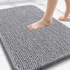 Shaggy Chenille Bath Mat Extra Soft Absorbent Nonslip Washable Bathroom Rug