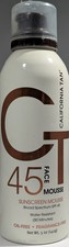 California Tan Face Mousse Water Resistant SPF 45, 5 oz