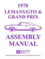 1970 GTO FACTORY ASSEMBLY MANUAL HOLE PUNCH FOR BINDER LICENSED MANUFACTURER