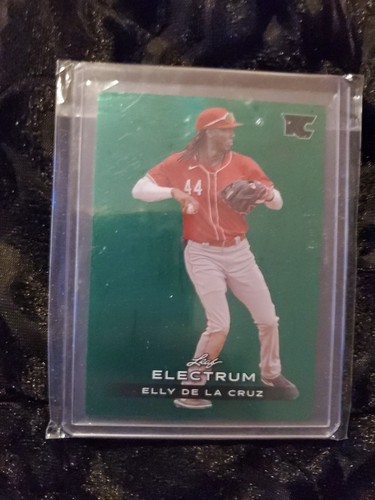 2024 Leaf Electrum - Elly De La Cruz #75 Green /20 (RC) - Picture 3 of 6