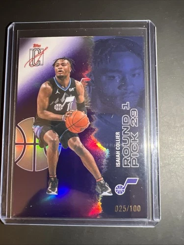 ISAIAH COLLIER 2025-26 Topps Signature Class Purple /100 #5 Jazz SP