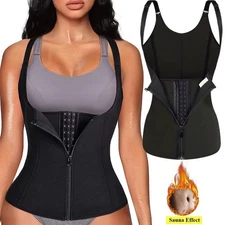 Fajas Reductoras Colombianas Body Shaper Waist Trainer Tummy Control Tank Top US