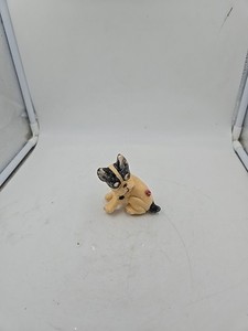 Rare Vintage Cute Goggly Eyes Bulldog Soap Figure with Lady Bug No Box