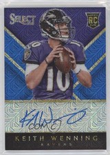 2014 Panini Select Rookie Blue Mojo Prizm 7/10 Keith Wenning #RA-KW Auto 0s3
