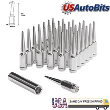 2432pcs M14x1.5 Spike Lug Nuts For Chevy Silverado Sierra 1500 Gmc Sierra 1500 2432pcs M14x1.5 Spike Lug Nuts For Chevy Silverado Sierra 1500 Gmc Sierra 1500