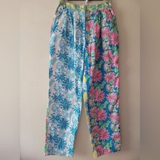 Vintage Lilly Pulitzer Artsy Boho High Waist Palm Beach Preppy Pants 10 Golf