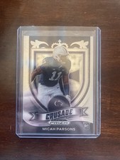 2021 Panini Prizm Draft CRUSADE Sil Dallas Cowboys MICAH PARSONS Rookie RC #175
