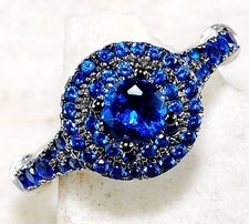 2CT Treated Blue Sapphire 925 Sterling Silver Ring Jewelry Sz 6,7,8,9 MR2