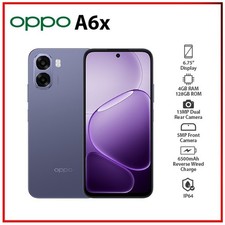 NEW OPPO A6x 4GB+128GB PURPLE Global Ver. Dual SIM Unlocked Android Mobile Phone