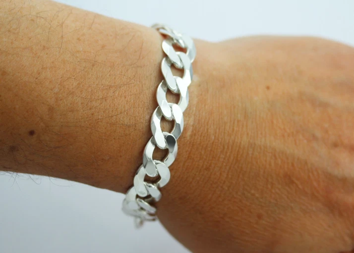 Panzer-Armband Echt 925 Sterlingssilber 6mm 8mm 10mm 12mm Damen Herren Schmuck - Bild 3 von 4