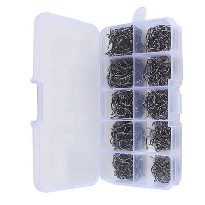Satz Fishhook Set Angelhaken Set 500/100pcs Haken Hoher Kohlenstoffstahl